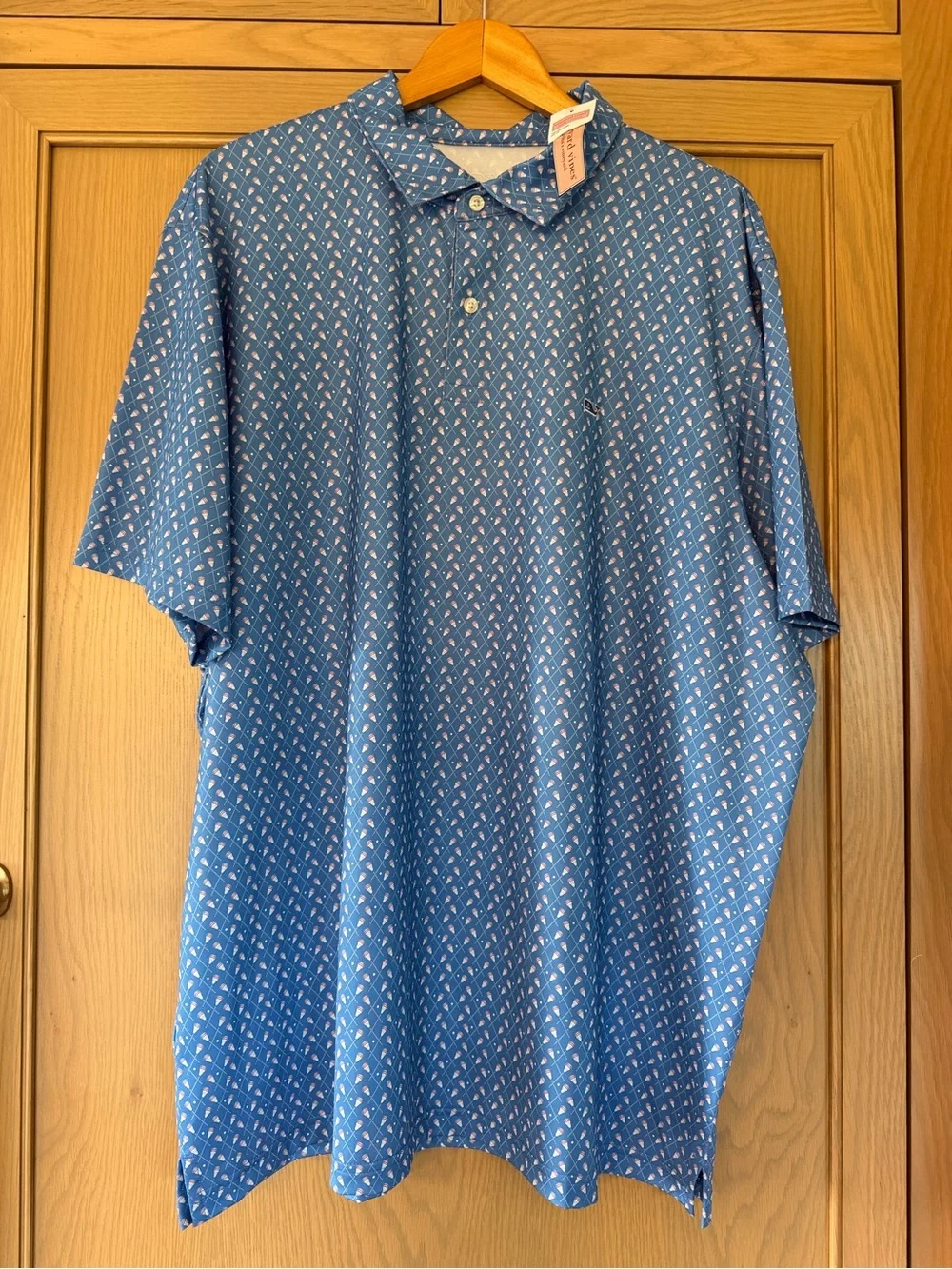 NWT Vineyard Vines Lacrosse Performance Extended Size Polo / XXL